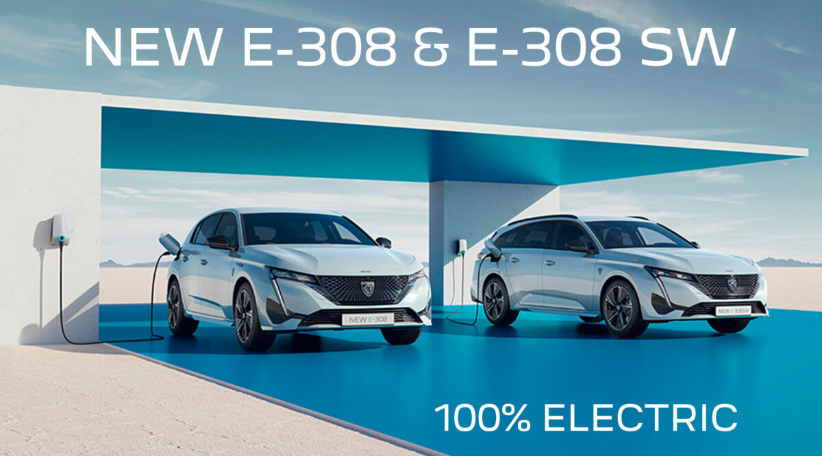 New Peugeot e-308 en e-308 SW: 100% elektrische versie voor beide 308-modellen